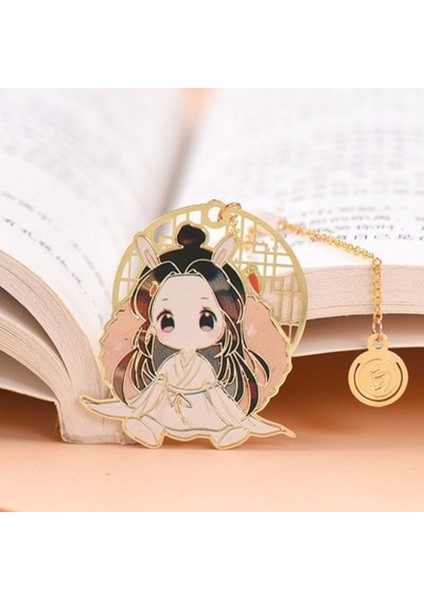 No.10 Tarzı Anime Cenneti Resmi'Nin Kutsal Lütuf Ayraç Tian Guan Ci Fu Metal Oyulmuş Kitap Işaretleri (Yurt Dışından) indirimleri