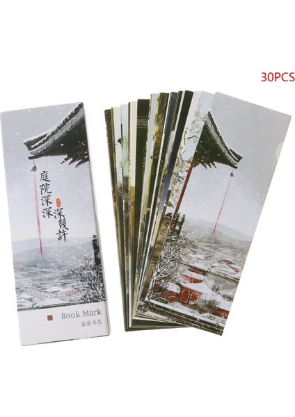 No.9 Tarzı Yaratıcı Çin Tarzı Kağıt Ayraç Resim Kartları Retro Güzel Kutulu Ayraç Anma leri Xxuc (Yurt Dışından) indirimleri