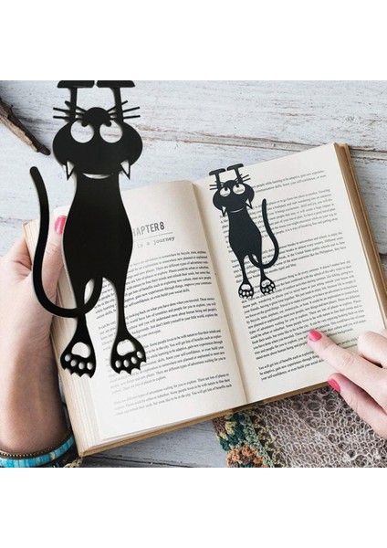 Bir Stil Bir Parça Karikatür Siyah Kedi Kitap Ayraç Yaratıcı Oyuk Kitap Ayraç Okuma Tutucu Tasarım Araçları Plastik Karikatür Okul Kitap Malzemeleri W8G5 (Yurt Dışından) fiyatları