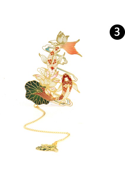 N3 Stili Lüks Metal Ayraç Çin Tarzı Retro Hayvan Şekilli Kırtasiye Yaratıcı Öğretmen Öğrenci Okul Ofis Malzemeleri (Yurt Dışından)