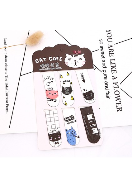 No.1 Tarzı Sevimli Kedi Kaktüs Manyetik Kitap Ayraçları Sevimli Kitaplar Işaretleyici Kırtasiye Okul Ofis Malzemesi Kağıt Tutucu (Yurt Dışından)