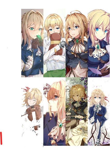 Stil 3 Stil 8 Adet Violet Evergarden Anime Kitap Ayracı Su Geçirmez Şeffaf Pvc Plastik Ayracı Güzel Kitap Işaretleri (Yurt Dışından) fiyatları