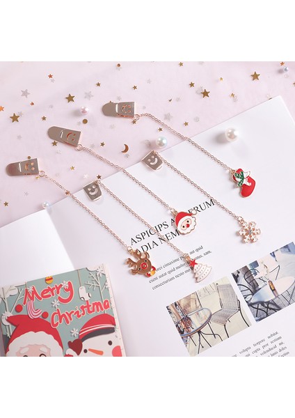 Noel Ağaçları Stili Kore Sevimli Yaratıcı Moda Öğrenci Metal Klip-Sayfa Ayraç Noel si Için Noel Kolye Ayraç - (Yurt Dışından) modelleri