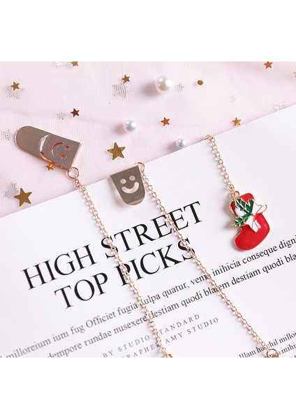 Noel Ağaçları Stili Kore Sevimli Yaratıcı Moda Öğrenci Metal Klip-Sayfa Ayraç Noel si Için Noel Kolye Ayraç - (Yurt Dışından) fırsatları