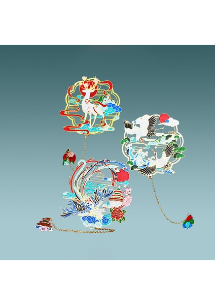 No.7 Tarzı Çin Tarzı Anka Kuşu Ayraç Retro Metal Oyuk Sayfalama Kitap Kelepçesi Okul Öğrencileri Ofis Malzemeleri Yaratıcı Kırtasiye (Yurt Dışından) indirimleri