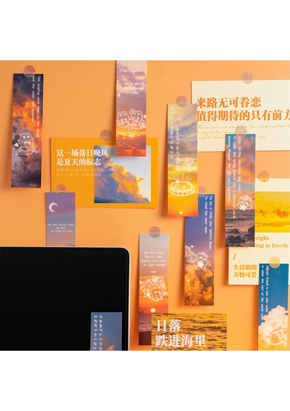 D Stili Kozmik Galaksi Kağıt Parlak Ay Işığı Ayraç Kitap Okuma Sayfa Ayırıcı Kırtasiye Malzemeleri (Yurt Dışından) modelleri