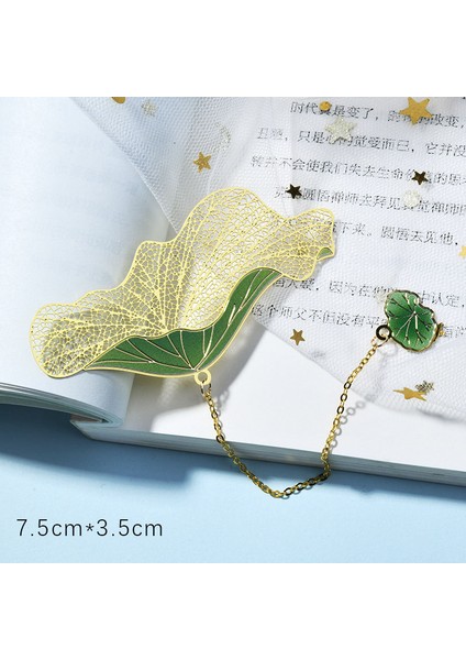No.5 Tarzı Yaratıcı Lotus Dört Yonca Metal Kitap Ayracı - Kitapsa Stil Kolye Kitap Ayracı Öğretmen leri Ofis Okul Kırtasiye (Yurt Dışından) modelleri
