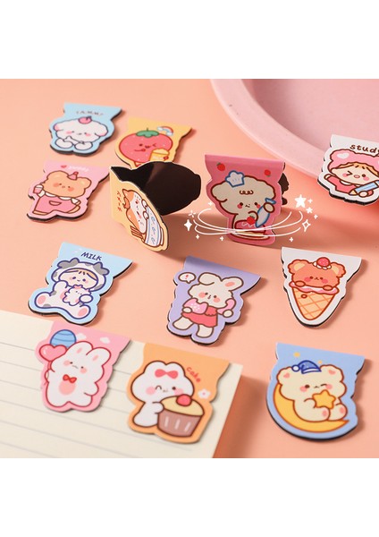 12 Tasarım Stili Ayarla Karikatür Manyetik Kitap Ayraç Seti Sevimli Ayı Tavşan Kedi Kız Mıknatıs Kitap Işaretleme Kawaii Okuma Ofis Okul A6760 (Yurt Dışından) fiyatları