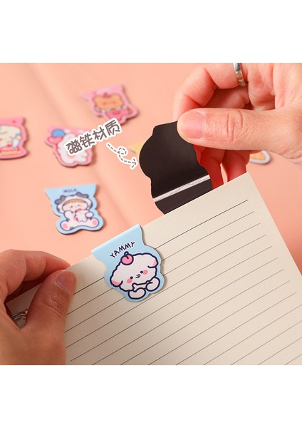 12 Tasarım Stili Ayarla Karikatür Manyetik Kitap Ayraç Seti Sevimli Ayı Tavşan Kedi Kız Mıknatıs Kitap Işaretleme Kawaii Okuma Ofis Okul A6760 (Yurt Dışından) fırsatları
