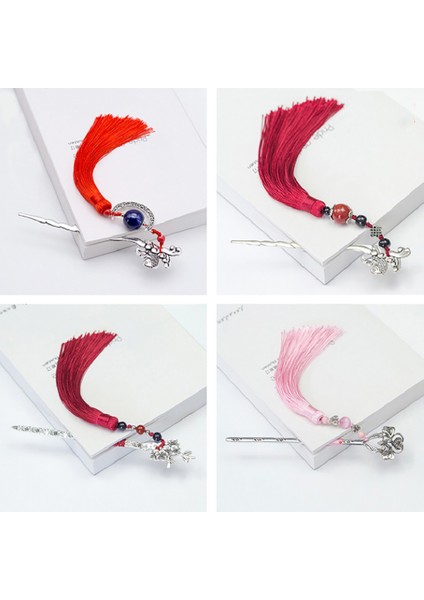 Çok Renkli Stil 1 Adet Retro Tarzı Püsküllü Boncuklu Kitap Ayraçları Metal Kitap Sayfa Işareti Vintage Çin Tarzı Kitap Etiketi Yaratıcı Öğrenci Kırtasiye (Yurt Dışından) fırsatları