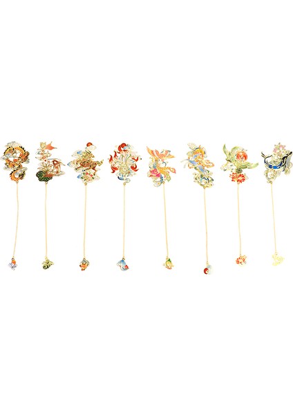 N8 Stili Lüks Metal Ayraç Çin Tarzı Retro Hayvan Şekilli Kırtasiye Yaratıcı Öğretmen Öğrenci Okul Ofis Malzemeleri (Yurt Dışından) modelleri