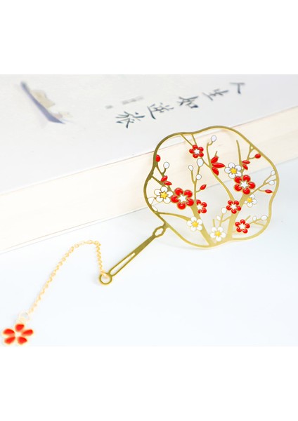 Camgöbeği Tarzı Çin Tarzı Metal Ayraç Tavus Kuşu Antik Yelpaze Ayraç Öğrenci si Okul Ofis Kırtasiye Malzemeleri - Türkçe (Yurt Dışından) modelleri