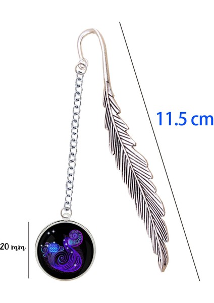 No.7 Tarzı Moda Galaksi 12 Burç Metal Ayraç Tasarımı Zodyak Burcu Astroloji Kolye Okuyucu Için Yıldız Işareti Kitap Ayracı Mate Marker - (Yurt Dışından) modelleri