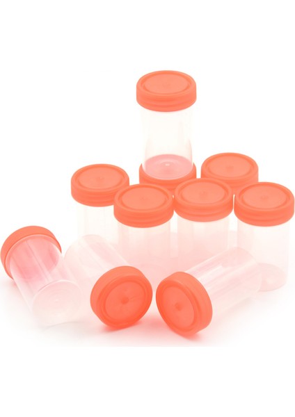 Kırmızı Kapak Numune Şişesi 60 Ml Idrar Kabı Steril Paket - Pp Eo Steril Paketli Moldlu Ölçek Ml Ve Oz - Ürün (Yurt Dışından)