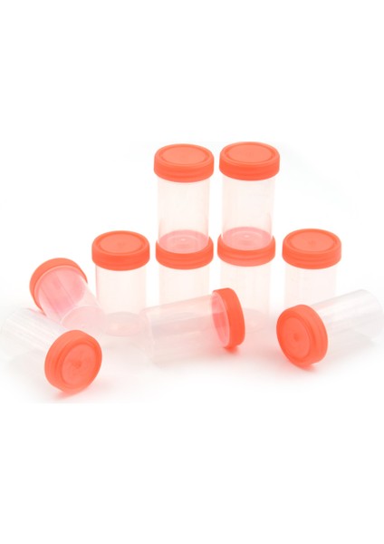 Kırmızı Kapak Numune Şişesi 60 Ml Idrar Kabı Steril Paket - Pp Eo Steril Paketli Moldlu Ölçek Ml Ve Oz - Ürün (Yurt Dışından)