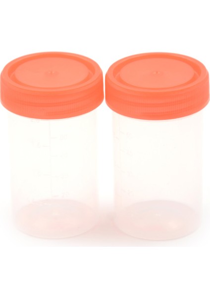Kırmızı Kapak Numune Şişesi 60 Ml Idrar Kabı Steril Paket - Pp Eo Steril Paketli Moldlu Ölçek Ml Ve Oz - Ürün (Yurt Dışından)