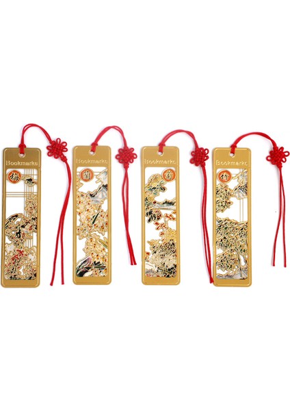 24K Altın Kaplama Çin Klasik Tarzı Ayraç Merlin Bambu Krizantem Metal Kitap Ayraçları (Yurt Dışından) fırsatları