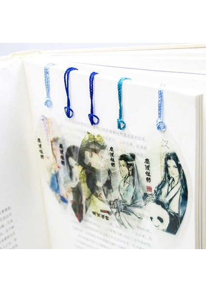 Mor Tarzı Mo Dao Zu Shi Yaprak Şekilli Ayraçlar Su Geçirmez Şeffaf Pvc Plastik Ayraç Güzel Kitap Ayraçları (Yurt Dışından)