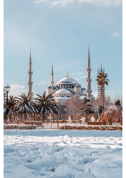 Istanbul Cami Manzara Kanvas Tablo