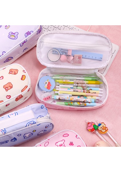 No.4 Tarzı Kızlar Için Sevimli Kalem Kutusu Çanta Kawaii Okul Malzemeleri Trousse Piornik (Yurt Dışından)
