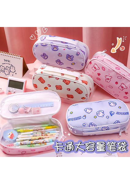No.4 Tarzı Kızlar Için Sevimli Kalem Kutusu Çanta Kawaii Okul Malzemeleri Trousse Piornik (Yurt Dışından) modelleri