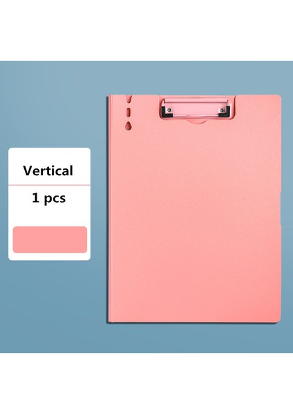 B-Pembe Tarzı Retro Tek Çift Klipsli Morandi A4 Dosya Klasörü Yazı Tahtası Organizatör - Belgeler Günlük Planlayıcı Ofis Kırtasiye Saklama (Yurt Dışından)