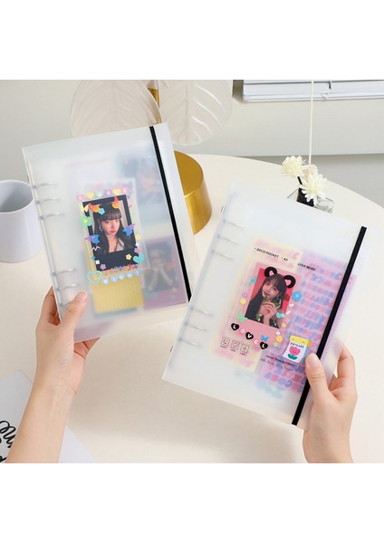 10 Adet Iç Sayfalar 03 Stili A5 Mat Binder Depolama Topla Kitap Kore Idol Fotoğraf Organizatörü Günlük Takvim Planlayıcı Albüm Kart Kitap Okul Malzemeleri (Yurt Dışından)