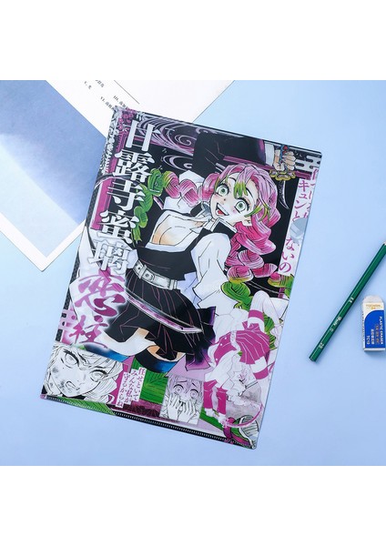 H04 Stili Anime Demon Slayer Tanjirou Nezuko A4 Belge Klasörü Dosya Çantası - Okul Ofis Öğrenme Malzemeleri Için Dosyalar (Yurt Dışından)