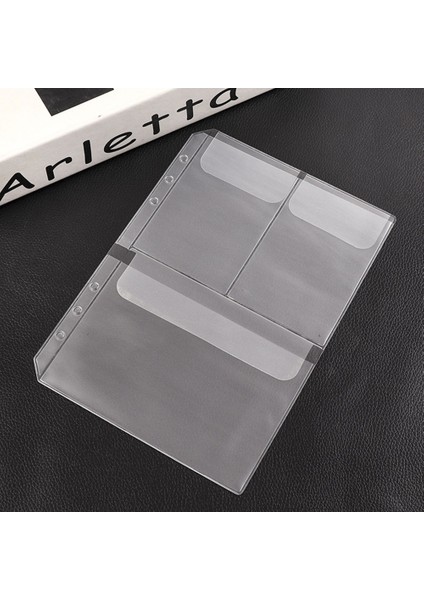 A6- 1 Yuva Stili A5 A6 Şeffaf Saklama Kartları Tutucu Aksesuarlar Pvc Halkaları Defter 6 Delikli Gevşek Yaprak Dosyalama Saklama Çantaları (Yurt Dışından)