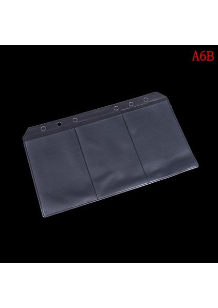 A6B Stili A5A6 Pvc Şeffaf Fermuarlı Zarf Dosya Cep Dolgu Organizatörü Kırtasiye 6 Delikli (Yurt Dışından)