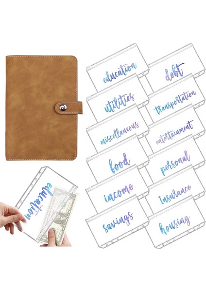 Çikolata Tarzı A6 Pvc Gökkuşağı Defter Kapağı Planlayıcı (Yurt Dışından)