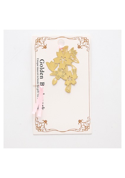 No.6 Tarzı Sakura Metal Hollow Bookmark Yaratıcı Çin Tarzı Kiraz Çiçeği Kitap Ayraçları Ofis Okul Malzemeleri Kırtasiye (Yurt Dışından)