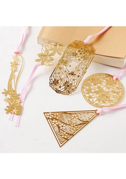 No.6 Tarzı Sakura Metal Hollow Bookmark Yaratıcı Çin Tarzı Kiraz Çiçeği Kitap Ayraçları Ofis Okul Malzemeleri Kırtasiye (Yurt Dışından) fiyatları