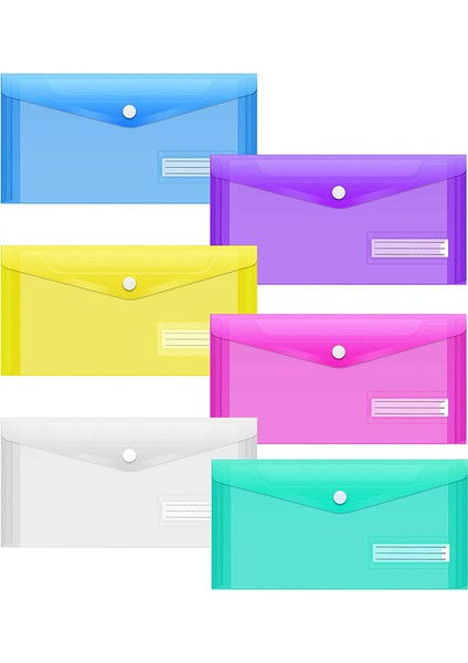 Clear-5 Paket Stili 5 Paket A6 Net Zarf Dosya Kılıfı Fatura Çantası Kalem Kutusu Etiket Cebi Ile, Okul Ofis Ev Kullanımı Için A6 Zarf Dosya Kılıfı - E-Ticaret Başlığı (Yurt Dışından)