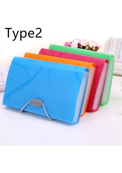 Type1 A4 Yeşil Stil Su Geçirmez A4 A6 Dosya Çantası Organizatör Veri Kitabı Belge Büyük Kapasiteli Dosya Kılıf Fatura Tutucu Portföy Ofis Kırtasiye (Yurt Dışından)
