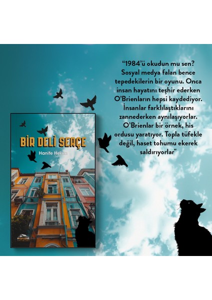 Bir Deli Serçe - İmzalı Kitap Roman, Yerli Edebiyat, Türk Edebiyatı