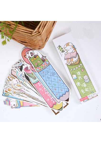 30 Adet D Tarzı Sevimli Okuyan Kediler Yer Işaretleyici Kitap Ayraç Kawaii Kırtasiye Okuma Aracı Okul Ofis Malzemeleri Öğrenci leri (Yurt Dışından) fiyatları