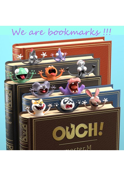 Ahtapot Tarzı Yaratıcı 3D Stereo Karikatür Ahtapot Kedi Panda Shiba Inu Yeni Sevimli Hayvan Ayraçlar Komik Kitap Işaretçileri Kırtasiye leri (Yurt Dışından) indirimleri