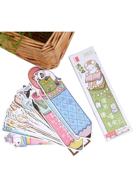 Yeşil Stil Sevimli Çizgi Film Okuyan Kediler Kağıt Ayraç Sayfa Tutucu Mesaj Etiket Kartları Okul Ve Ofis Malzemeleri Öğrenci Kırtasiye (Yurt Dışından) fiyatları