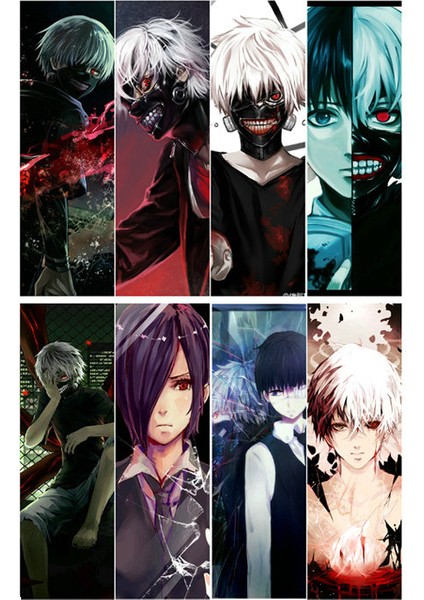 Stil 8 Stil 8 Adet Tokyo Ghoul Anime Kitap Ayracı Su Geçirmez Şeffaf Pvc Plastik Ayracı (Yurt Dışından)