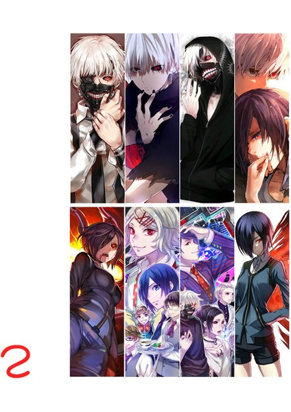 Stil 8 Stil 8 Adet Tokyo Ghoul Anime Kitap Ayracı Su Geçirmez Şeffaf Pvc Plastik Ayracı (Yurt Dışından)