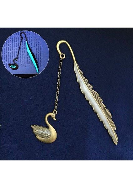 Altın 7 Tarzı Yaratıcı Parlak Metal Tüy Kitap Ayraçları Altın Gümüş Hayvan Kedi Kitap Işaretleri Öğrenci Öğretmen si Yenilikçi Kitap Aksesuarları (Yurt Dışından)