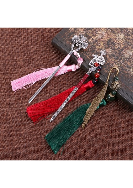 No.5 Tarzı Çin Tarzı Vintage Klasik Metal Ayraç Püskül Boncuk Okul Ofis Malzemeleri (Yurt Dışından) fiyatları