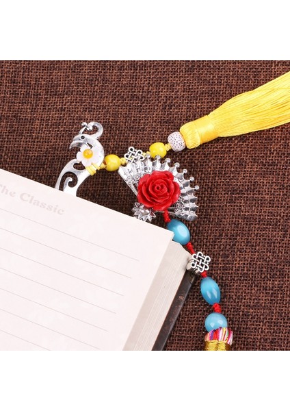 No.5 Tarzı Çin Tarzı Vintage Klasik Metal Ayraç Püskül Boncuk Okul Ofis Malzemeleri (Yurt Dışından) indirimleri