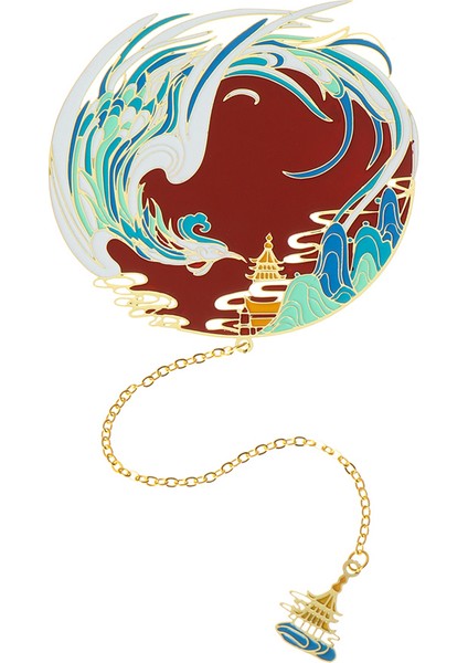 Stil 17 Stili Çin Tarzı Metal Oyuk Yaprak Ayraç Lotus Yaprak Ayraç Yaratıcı Kırtasiye Ince Tatil leri Sanat Aksesuarları - (Yurt Dışından)