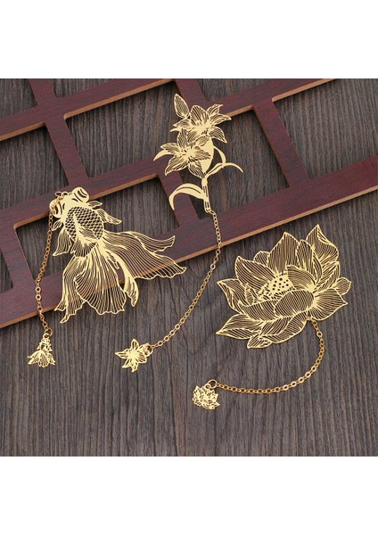 Stil 17 Stili Çin Tarzı Metal Oyuk Yaprak Ayraç Lotus Yaprak Ayraç Yaratıcı Kırtasiye Ince Tatil leri Sanat Aksesuarları - (Yurt Dışından) fiyatları