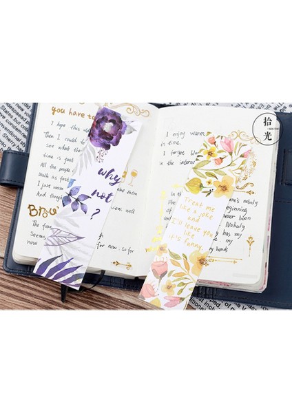 Güzel Şiirsel Çiçek Kağıt Ayraç Kitap Tutucu Mesaj Kartı Promosyon Kırtasiye (Yurt Dışından)