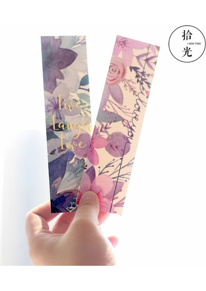 Güzel Şiirsel Çiçek Kağıt Ayraç Kitap Tutucu Mesaj Kartı Promosyon Kırtasiye (Yurt Dışından) fiyatları