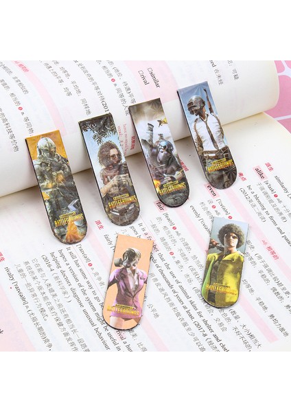 7-6 Adet Tarzı Çizgi Film Manyetik Ayraçlar Manyetik Sayfa Işaretleri Karışık Kitap Ayraçları Seti Öğrenciler Için Okuma Öğrenci Ofis Malzemeleri (Yurt Dışından)