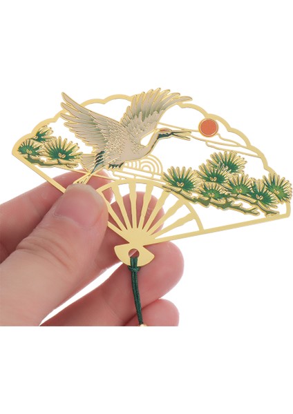 No.11 Stili Çin Tarzı Katlanabilir Abajur Mıknatıs Retro Kitap Ayracı Sayfa Işaretleme Çapa Çiçek Püskül Okul Ofis Malzemeleri (Yurt Dışından) fırsatları